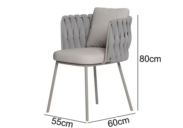 طاولة طعام خارجية بيضاوية الشكل