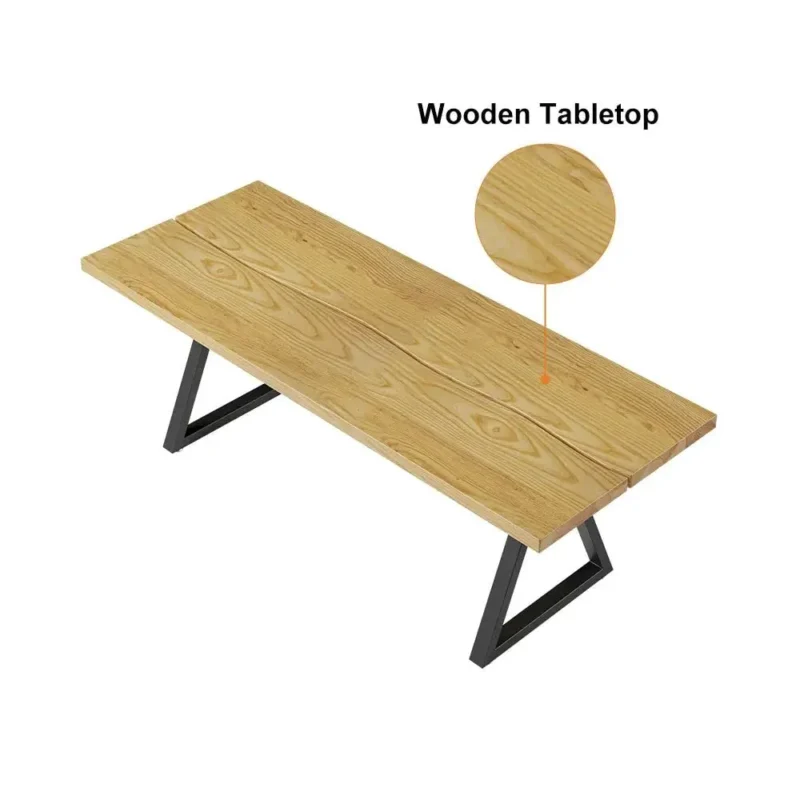 طاولة طعام خشب بطراز اسكندافي