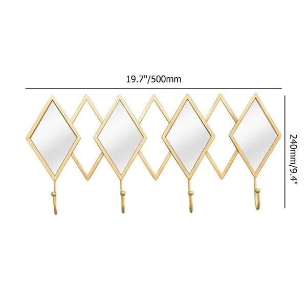 علاقة ملابس فاخرة مثبتة على الحائط للمداخل