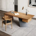 كرسي طاولة طعام بمساند للذراعين