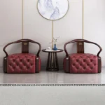 كرسي مفرد جلد لغرفة المعيشة