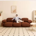 كنب مودرن ثلاثي بتصميم اسكندافي