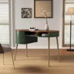 مكتب منحني بتصميم عصري