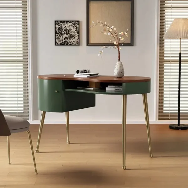 مكتب منحني بتصميم عصري