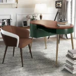 مكتب منحني بتصميم عصري