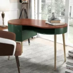 مكتب منحني بتصميم عصري