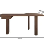 مكتب خشبي بطراز ريفي - Image 2