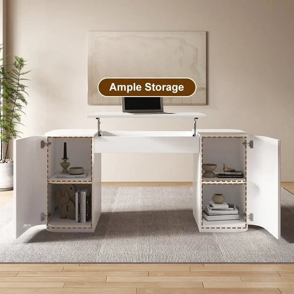 طاولة مكتب مع سطح متحرك