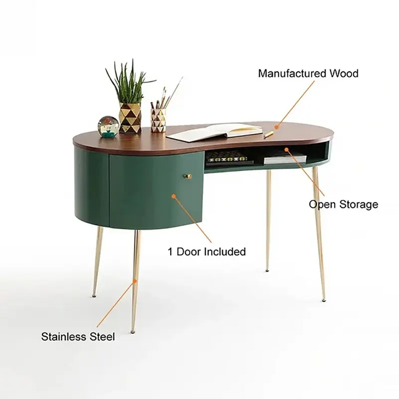 مكتب منحني بتصميم عصري