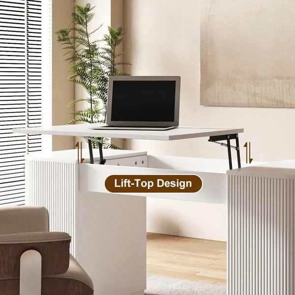 طاولة مكتب مع سطح متحرك