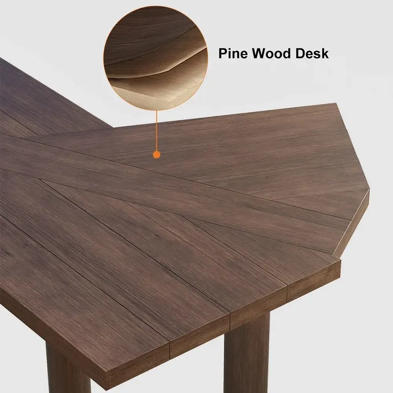 مكتب خشبي بطراز ريفي