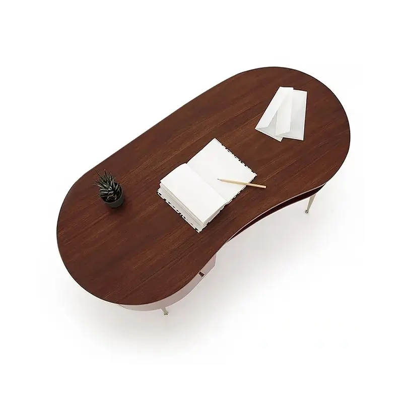 مكتب منحني بتصميم عصري