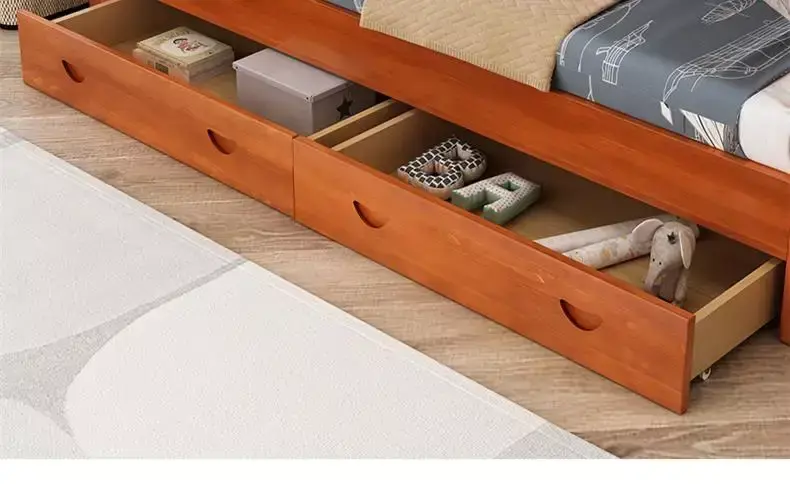 سرير نوم بدورين خشب