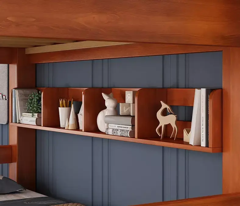 سرير نوم بدورين خشب