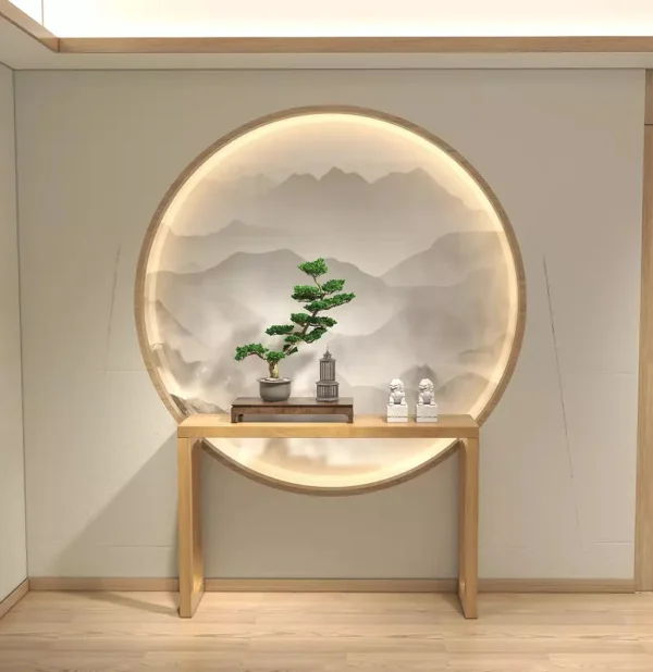 طاولة كونسول خشب بتصميم بسيط