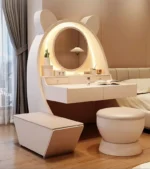 طاولة تسريحة غرفة نوم على شكل أرنب