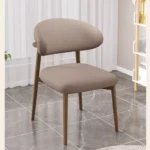 كرسي طاولة طعام مودرن من جلد