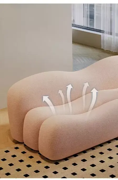 كنب صاله مودرن بتصميم مموج