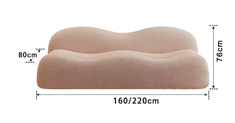 كنب صاله مودرن بتصميم مموج