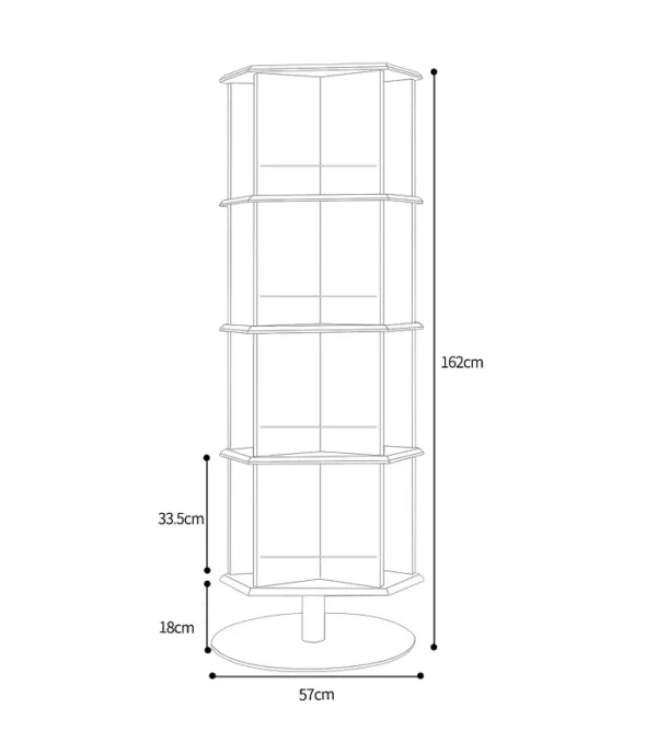ارفف تخزين كتب دوارة مميزة