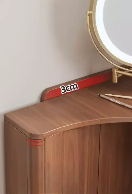 تسريحة غرفة نوم بتصميم زاوية