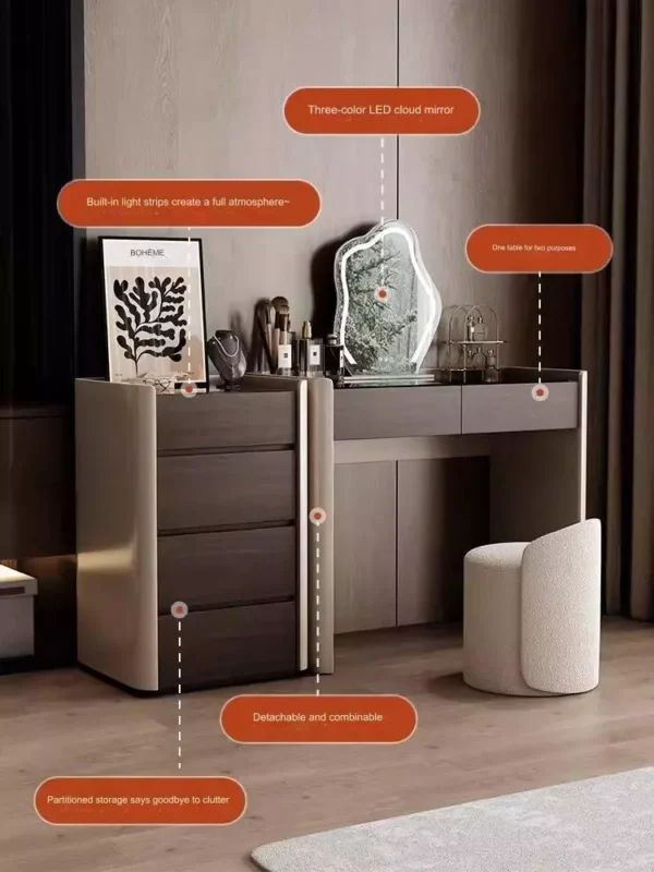 تسريحة غرفة نوم بتصميم ايطالي