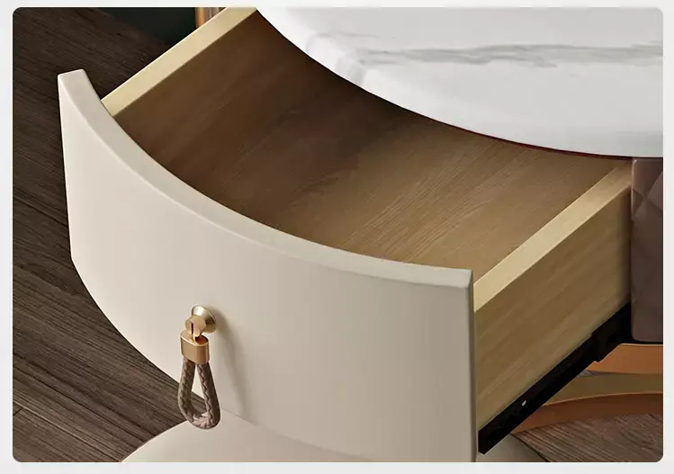 تسريحة غرفة نوم مودرن دائرية