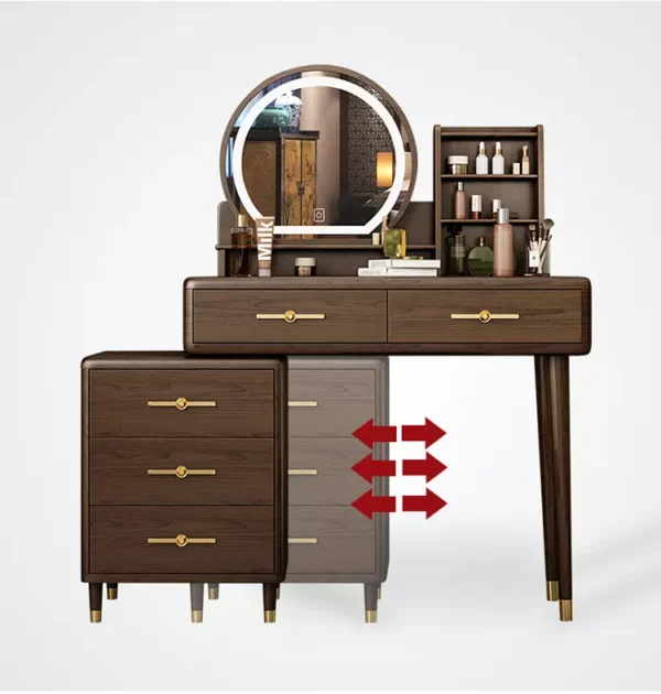 تسريحة غرفة نوم بتصميم اسكندافي فاخر