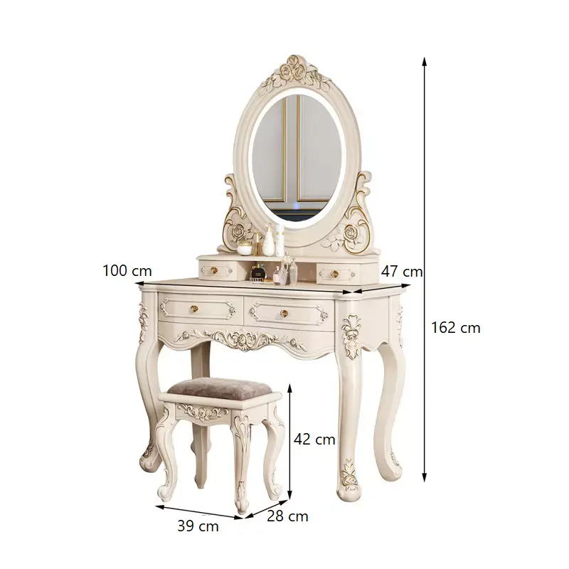 
تسريحة غرفة نوم بتصميم ملكي
