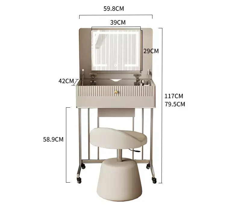 تسريحة غرفة نوم متحركة