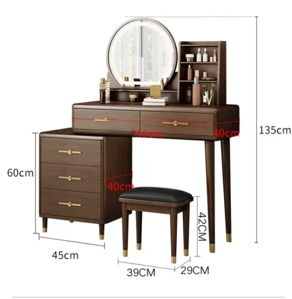 تسريحة غرفة نوم بتصميم اسكندافي فاخر