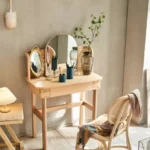 طاولة تسريحة لغرفة النوم بتصميم ريفي