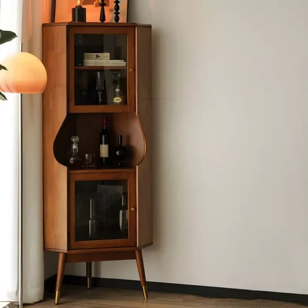 ركن كوفي خشبي بتصميم مودرن 