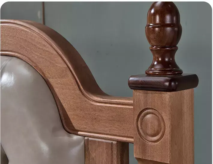 سرير غرفة نوم بتصميم ريفي