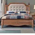 سرير غرفة نوم بتصميم ريفي