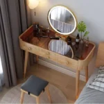 طاولة تسريحة مميزة بسطح زجاج