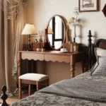 طاولة تسريحة بتصميم ريفي