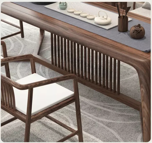 طاولة طعام خشب بتصميم اسكندافي