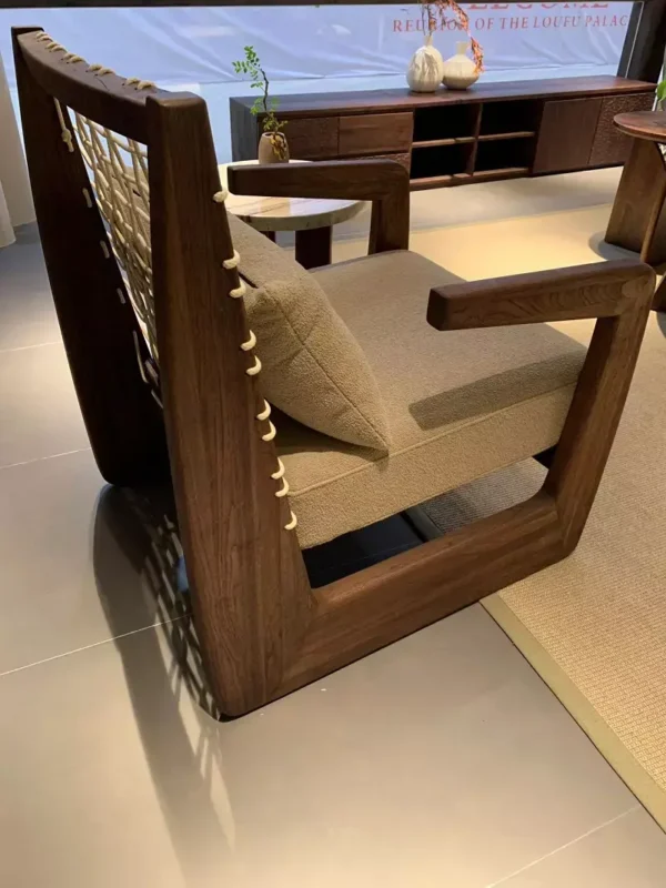 كرسي مفرد ريفي لغرفة المعيشة