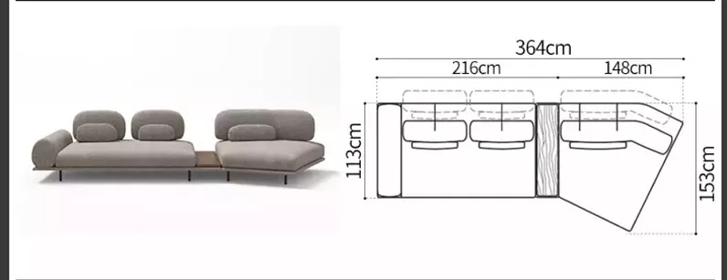 اريكة زاوية بتصميم مودرن