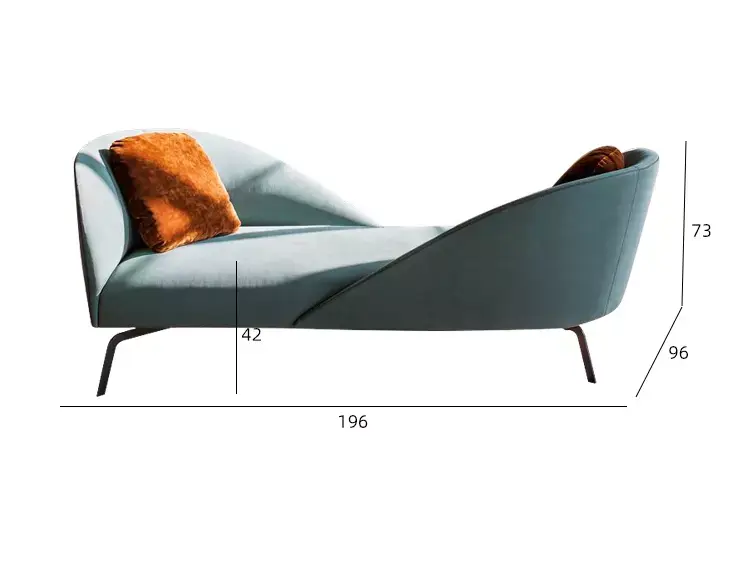 كنب شيزلونج بمسند منعكس فخم