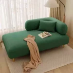 كنب استرخاء اخضر بتصميم بسيط و مريح