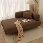كنب استرخاء اخضر بتصميم بسيط و مريح