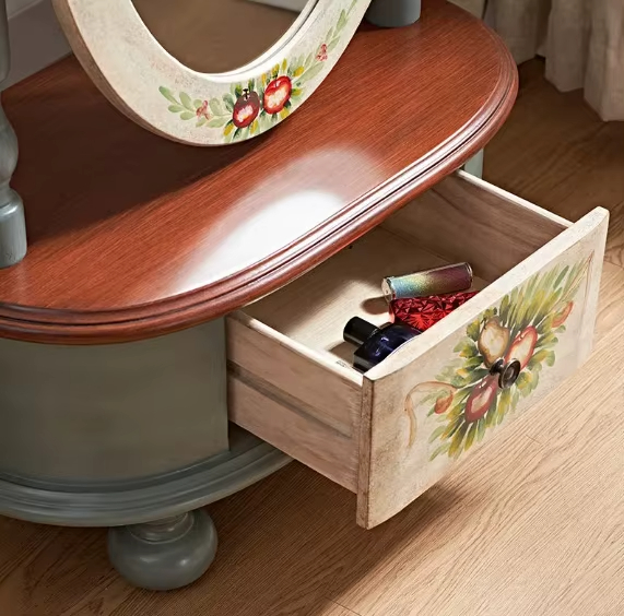 مرايا طويلة مع درج لغرفة النوم