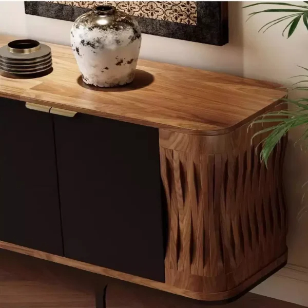 بوفيه كلاسيكي التصميم بلمسة حديثة