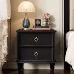 طاولة جانبية للسرير بتصميم كلاسيك ريفي