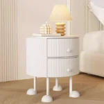 طاولة جانبية للسرير مع قاعدة على شكل ارجل