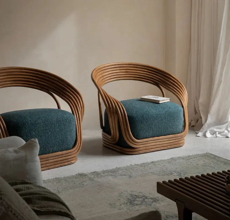 كرسي مفرد من الروتان الصلب و الفخم