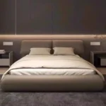 سرير غرفة نوم بتصميم فندقي