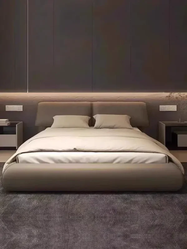 سرير غرفة نوم بتصميم فندقي